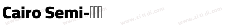 Cairo Semi字体转换